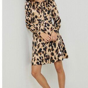 ✅ HAYDEN‎ LOS ANGELES LEOPARD SHIRT DRESS SMALL